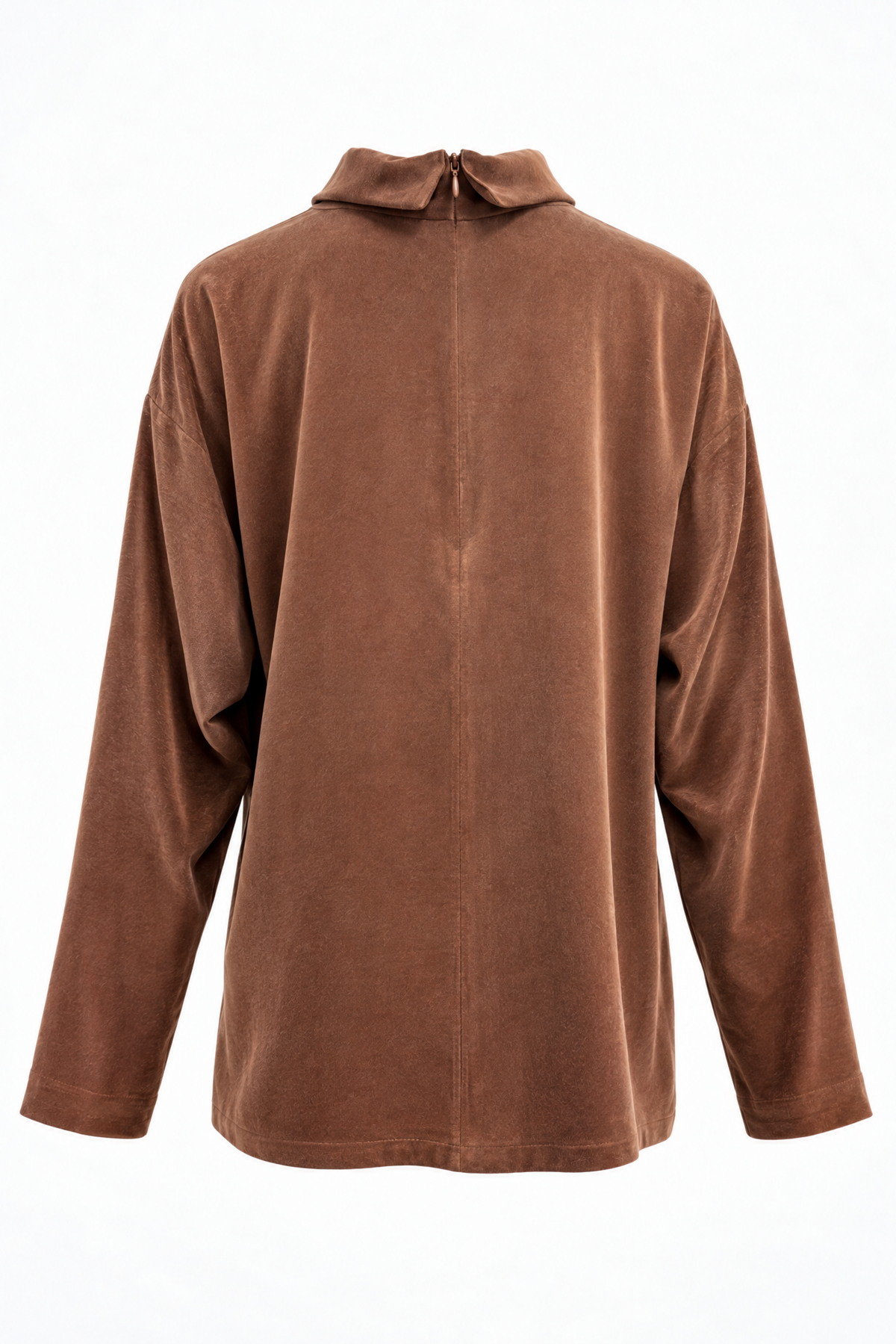 Caramel brown long sleeve blouse