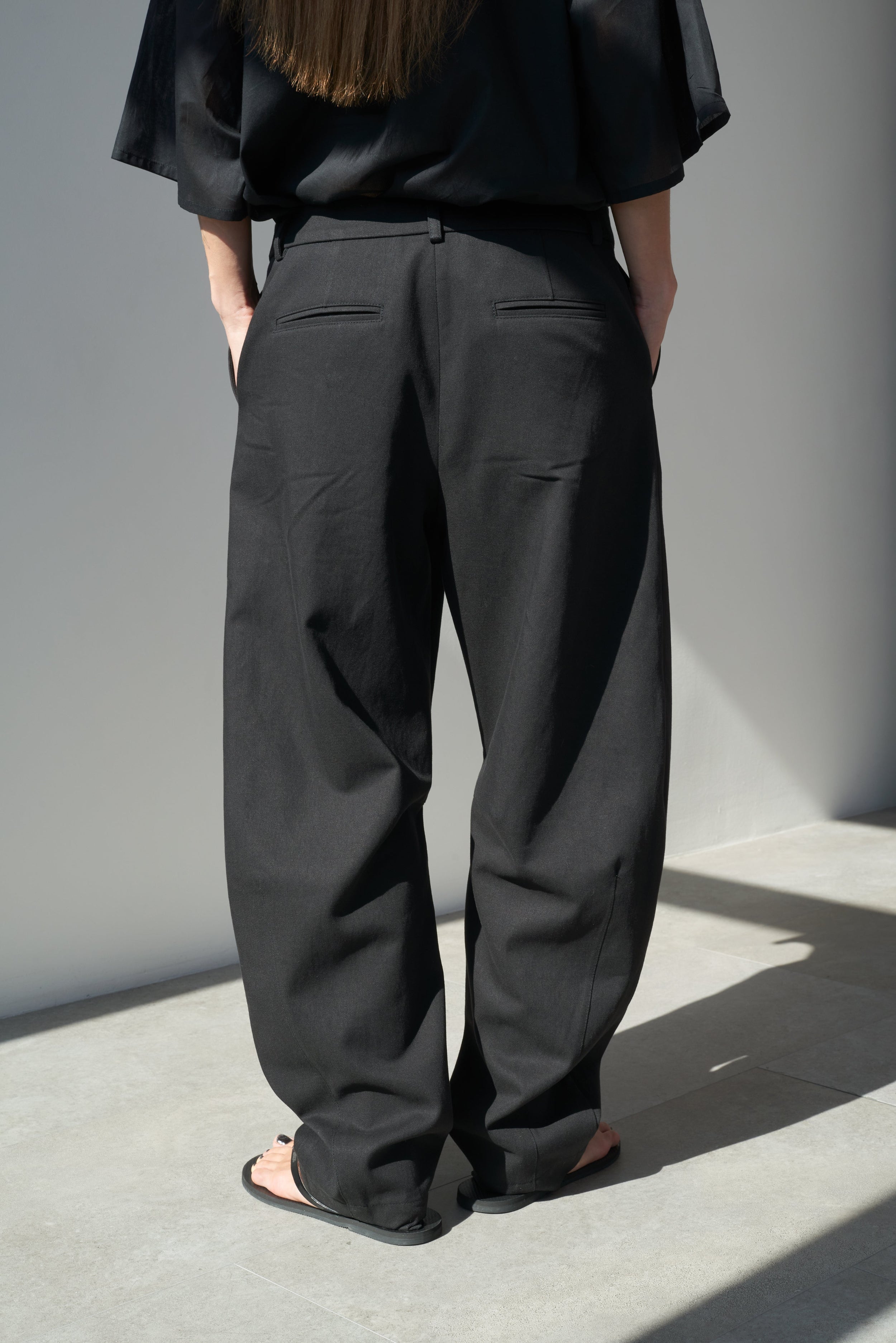black trousers