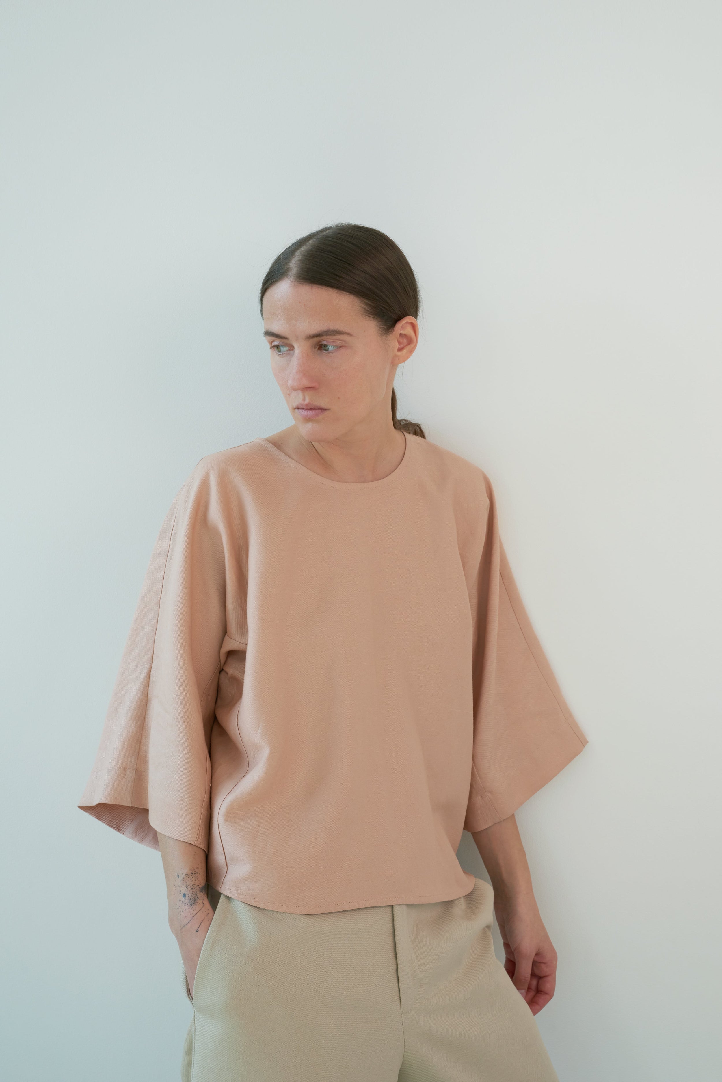 nude blouse