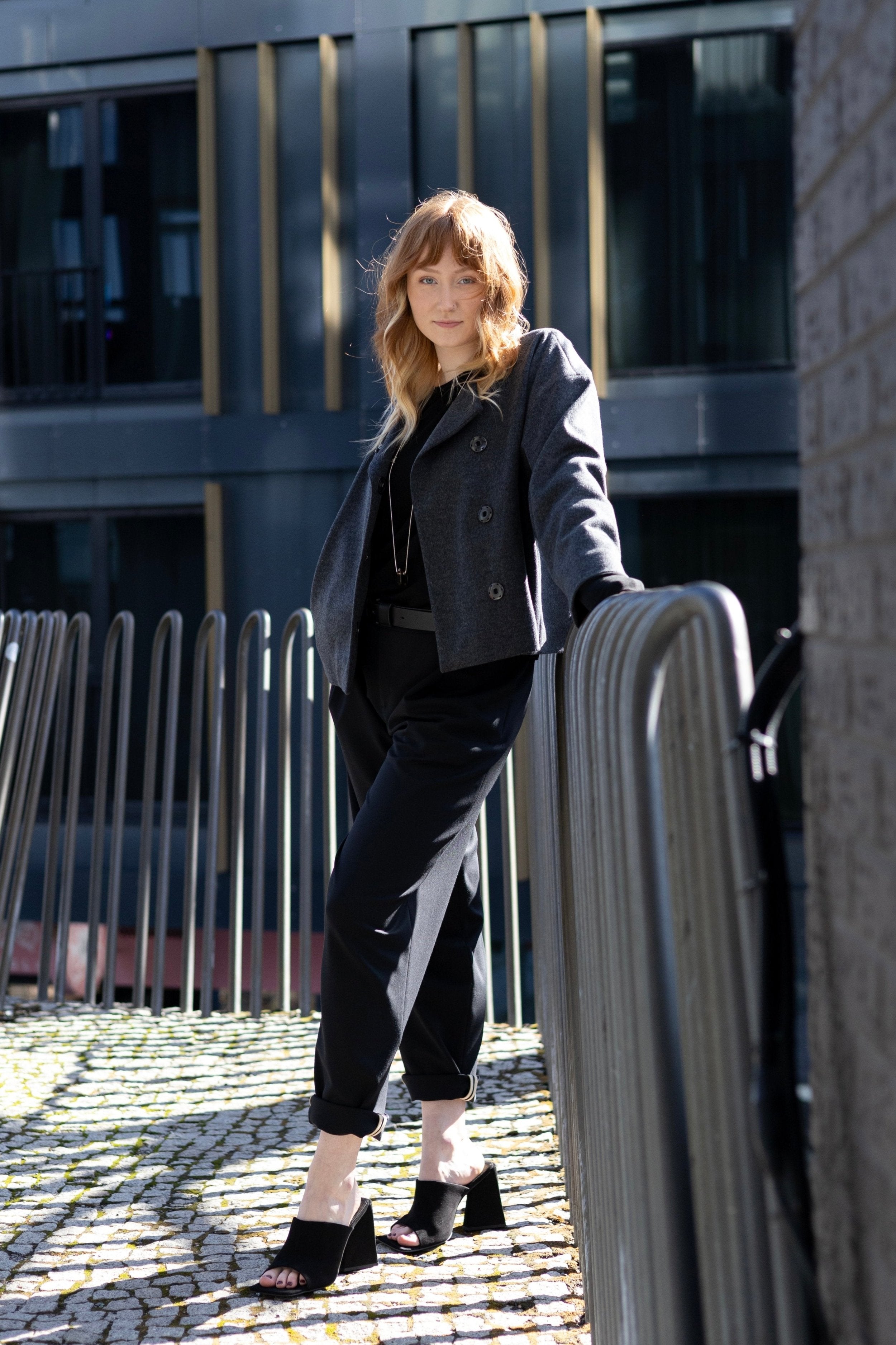 black trousers
