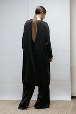 Black cupro dress