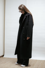 Black wool coat