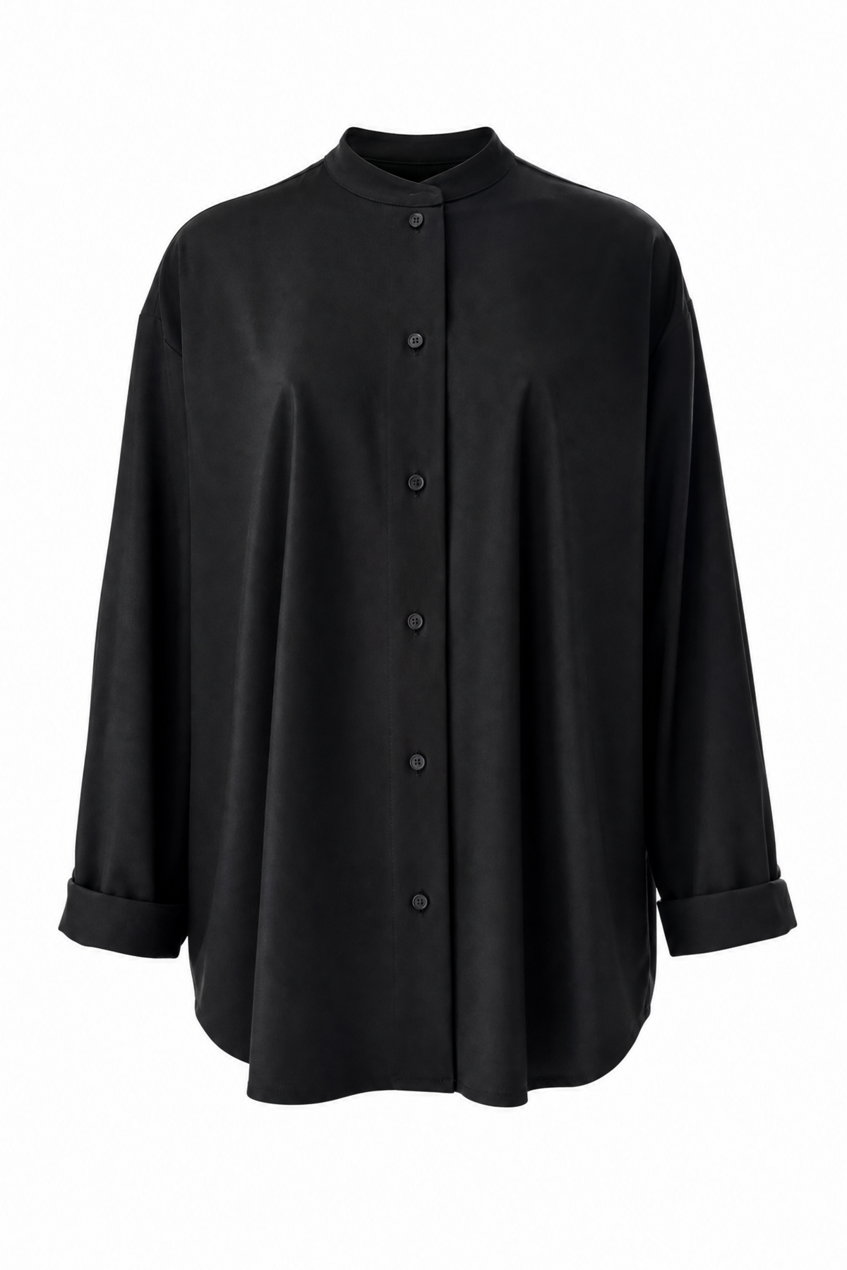 Black wool shirt