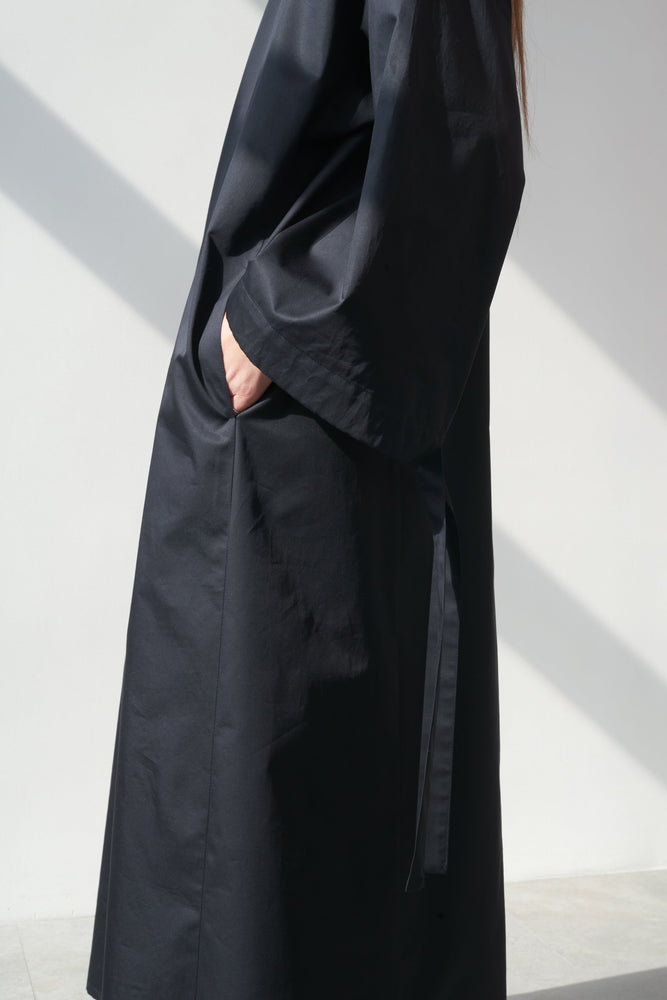 black cotton dress