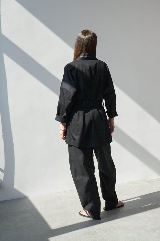 black kimono