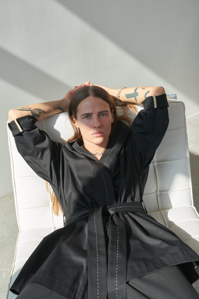 black kimono