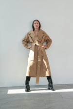 beige coat
