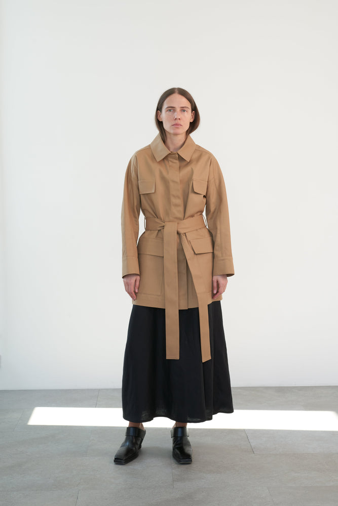 Cotton Jacket in Beige