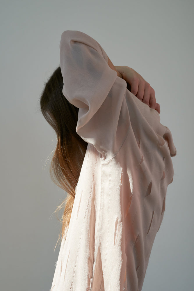 dusty pink dress