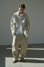 Foil-Printed Cotton Jacket