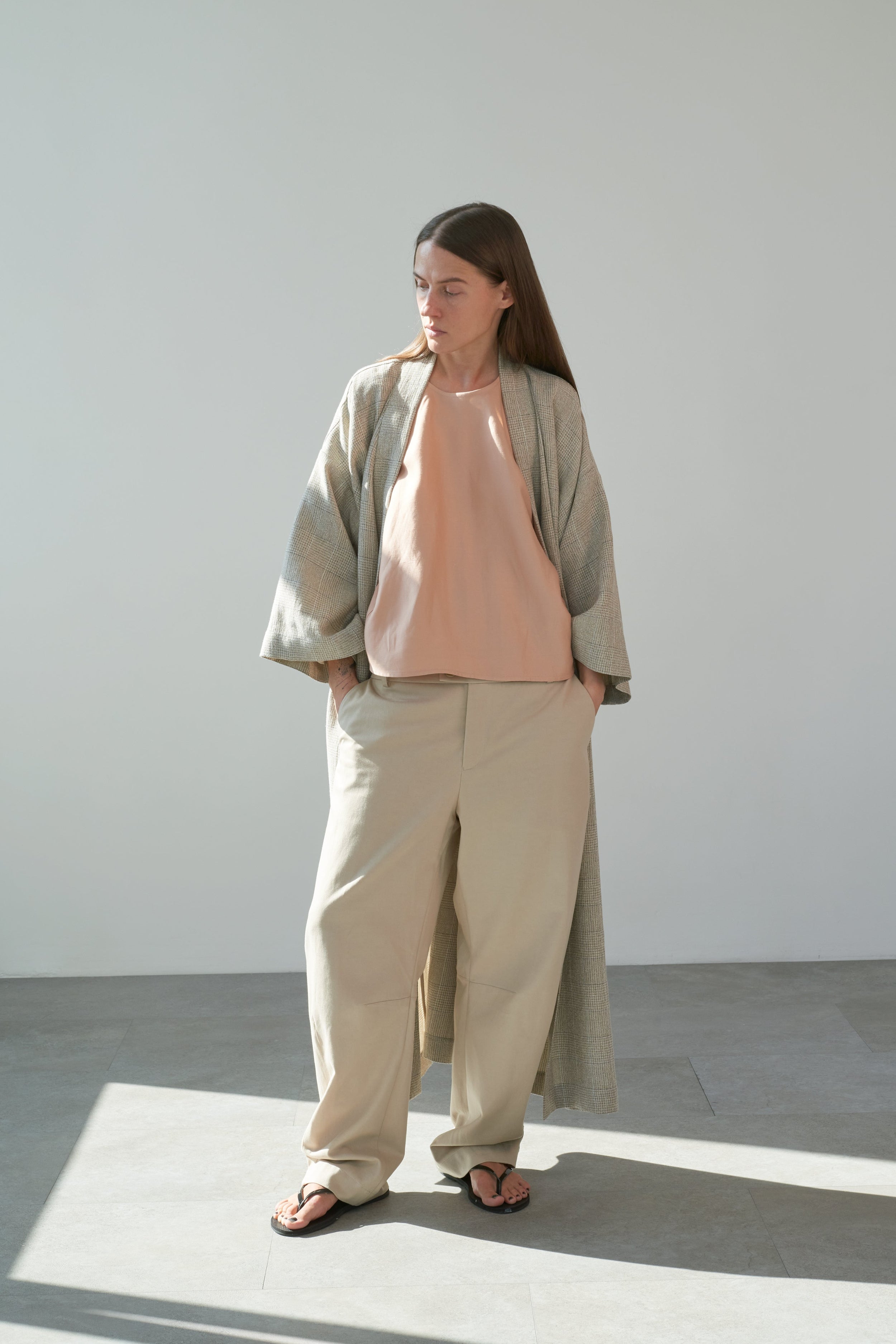 blouse in nude