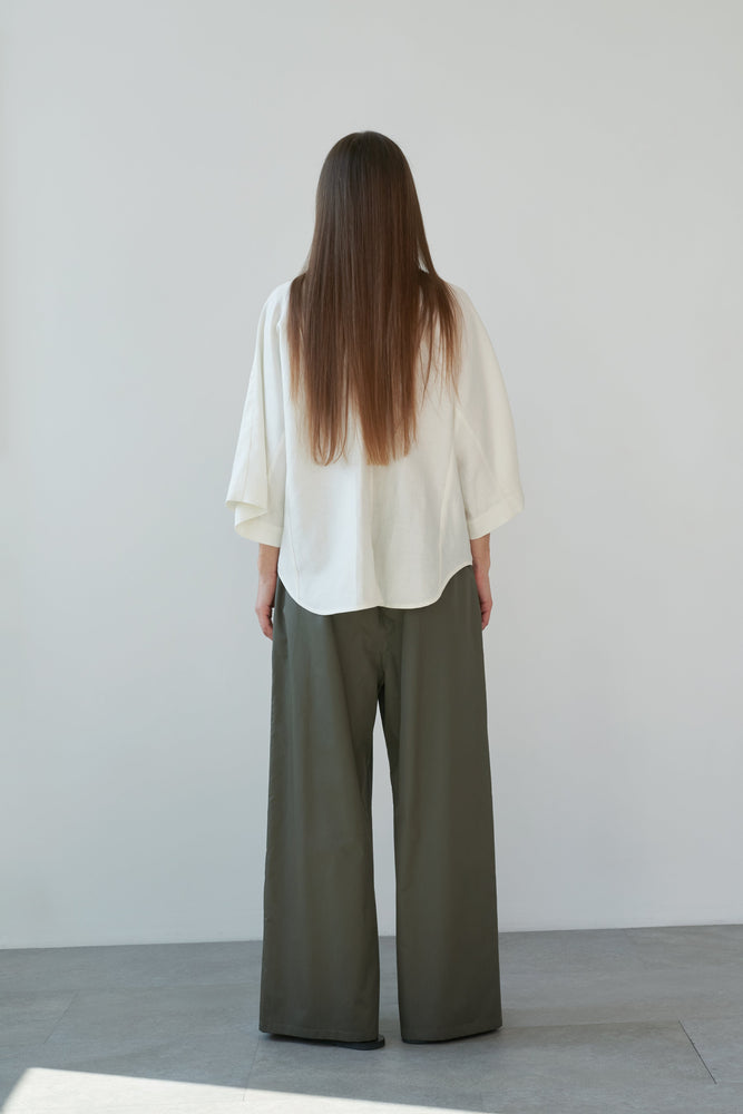 khaki cotton pants