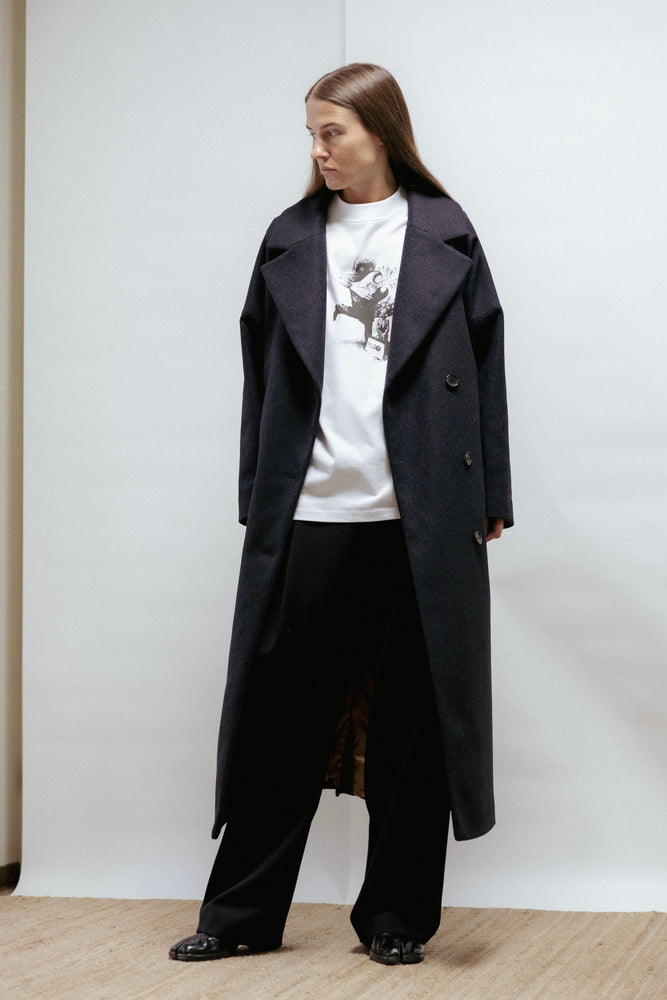 Dark grey wool coat