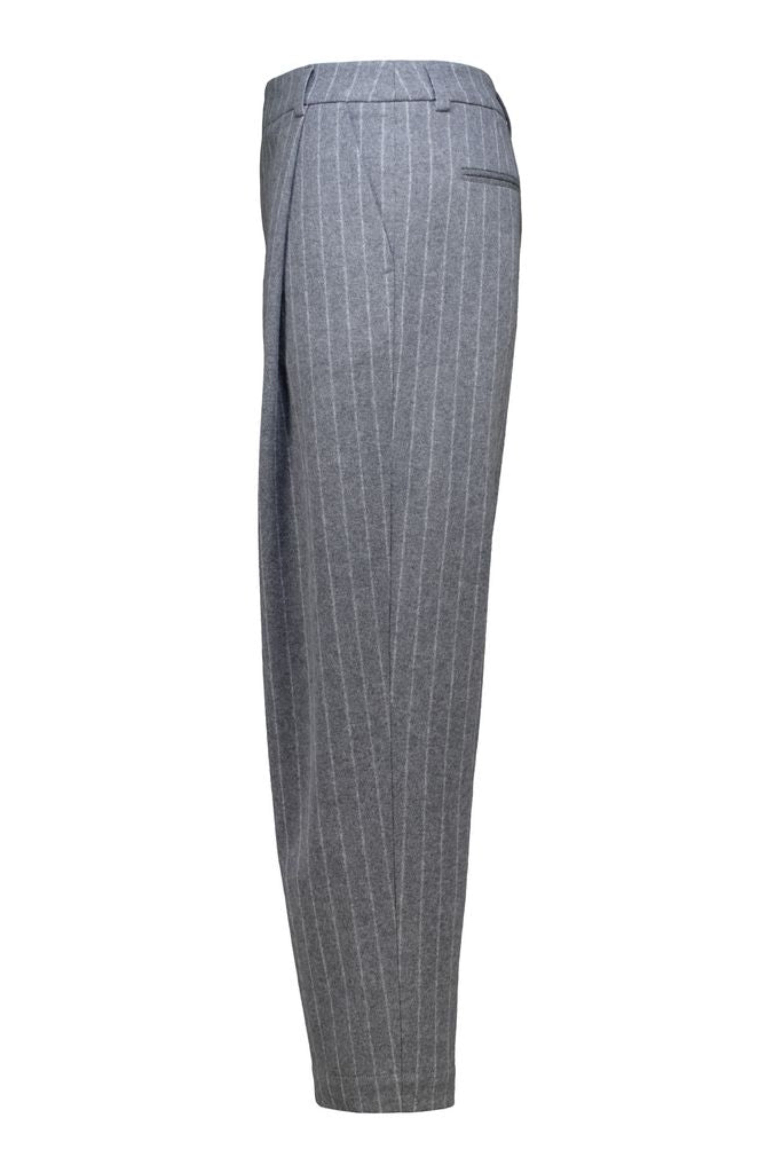 Gray striped pants
