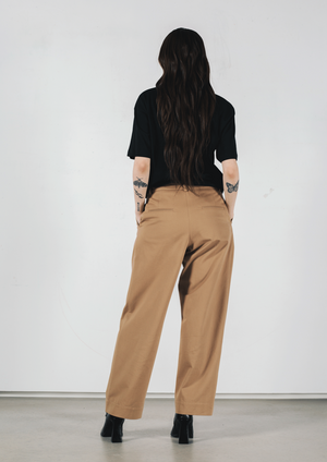 Wide leg pants in beige