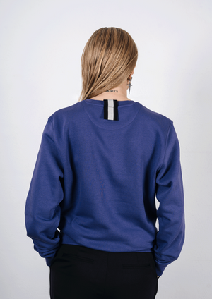 Sweatshirt in violet with a black circle